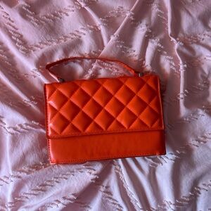 SHEIN Quilted Red Clutch